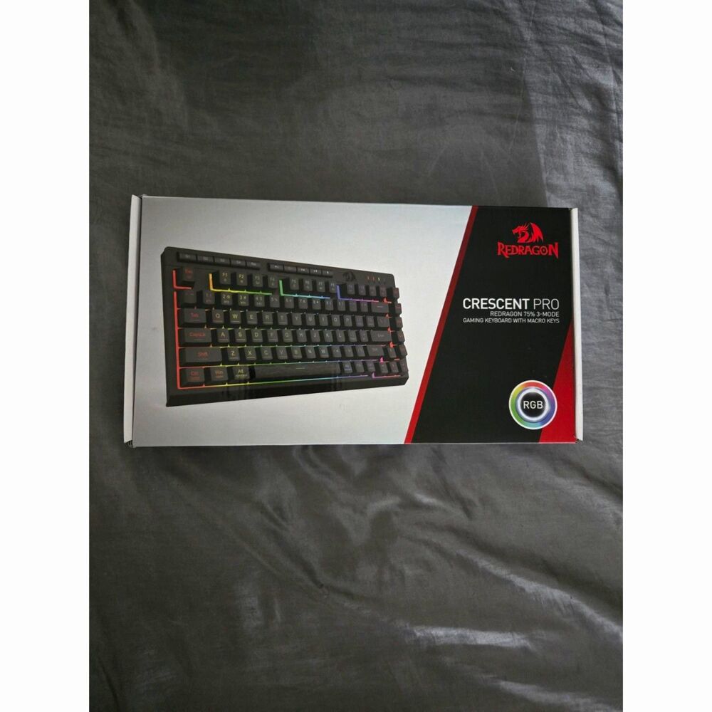 Redragon Wireless Gaming Keyboard, Bluetooth/2.4GHz/USB-C Wired, RGB 4000mAh